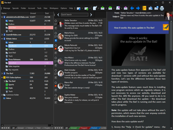 The Bat! Emali Client Main Window