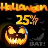 Enjoy a 25% Halloween Discount on The Bat! Enjoy a 25% Halloween Discount on The Bat!