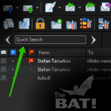 The most helpful tools in The Bat!: Quick Search