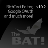 The Bat! v10.2 with RichText Editor and Gmail OAuth update