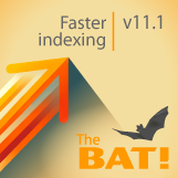 Faster indexing of the mail database in The Bat! v11.1