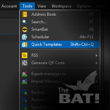 Die hilfreichsten Tools in The Bat!: Schnellvorlagen