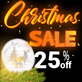 Christmas Sale: 25% Off The Bat!
